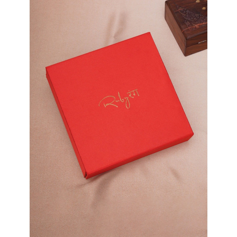 Ruby Raang Studio Gold Kundan and Pearl Neckpiece