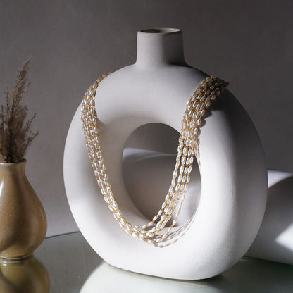 Ruby Raang Studio Layered Pearl Neckpiece