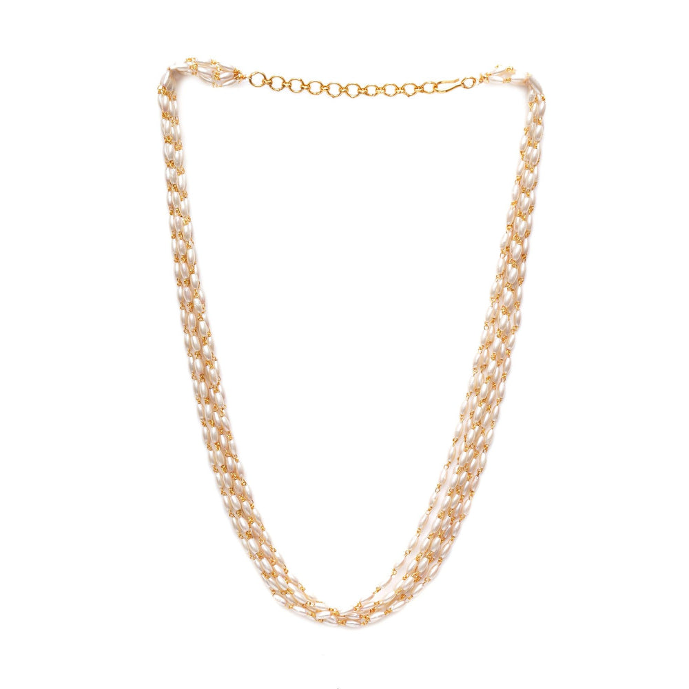 Ruby Raang Studio Layered Pearl Neckpiece