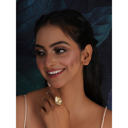 Ruby Raang Studio Kundan Ring