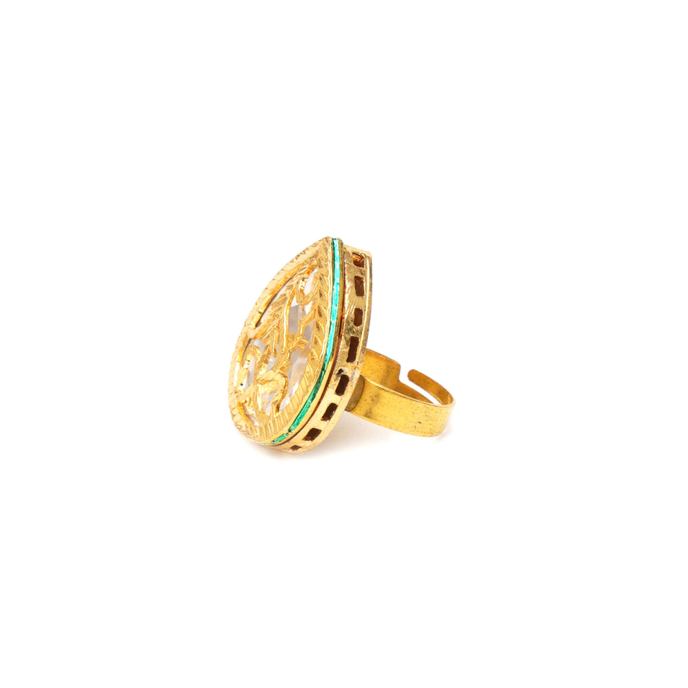 Ruby Raang Studio Kundan Ring