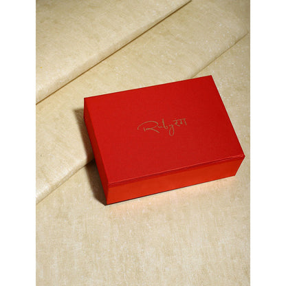 Ruby Raang Studio Gold-Plated White Brass Kundan Charm Bracelet