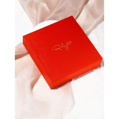 Ruby Raang Studio Gold-Toned & Plated Kundan Vilandi Chained Nath