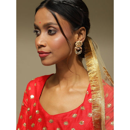 Ruby Raang Studio Gold-Toned Studs Earrings