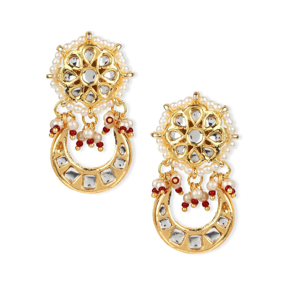Ruby Raang Studio Gold-Toned Studs Earrings