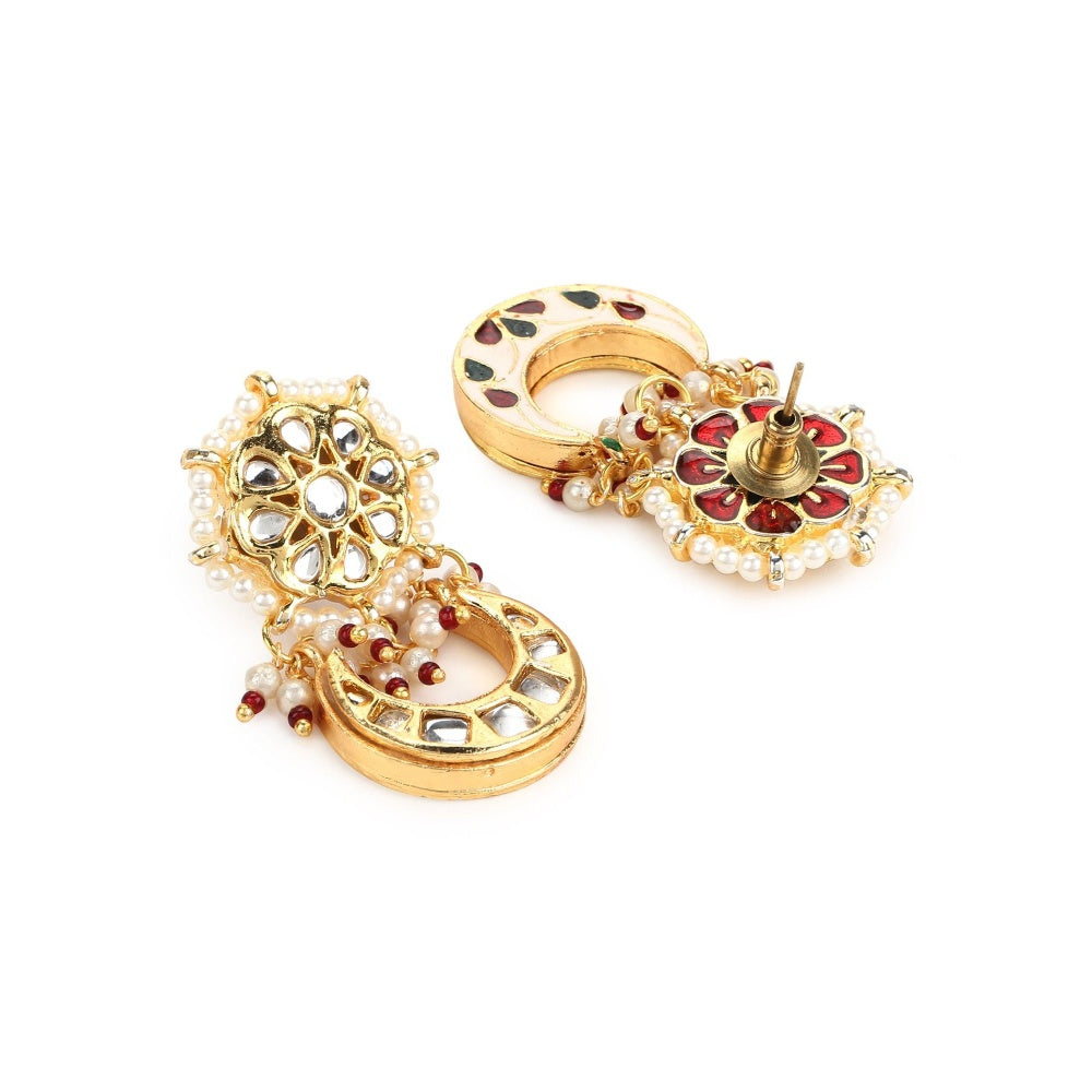 Ruby Raang Studio Gold-Toned Studs Earrings