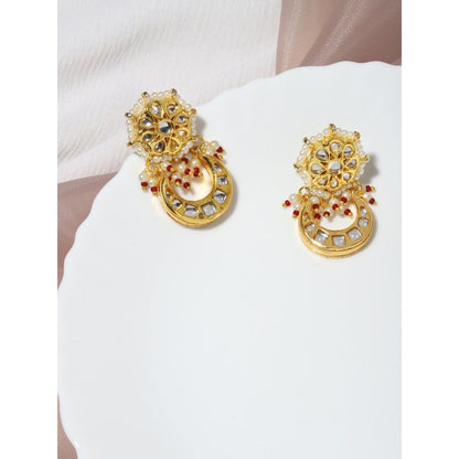 Ruby Raang Studio Gold-Toned Studs Earrings