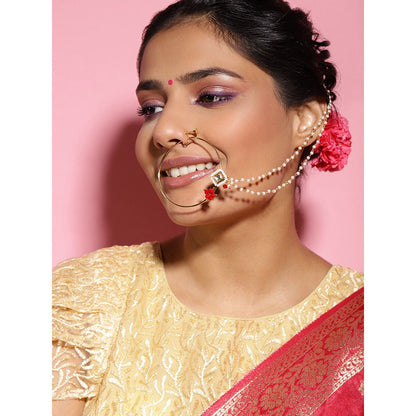 Ruby Raang Studio Beaded Nath