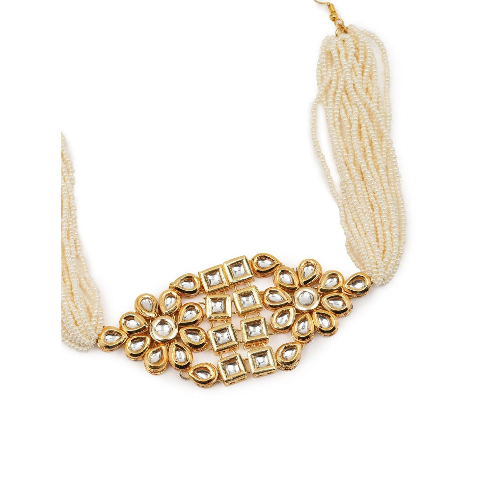 Ruby Raang Studio Kundan Beaded Hair Band