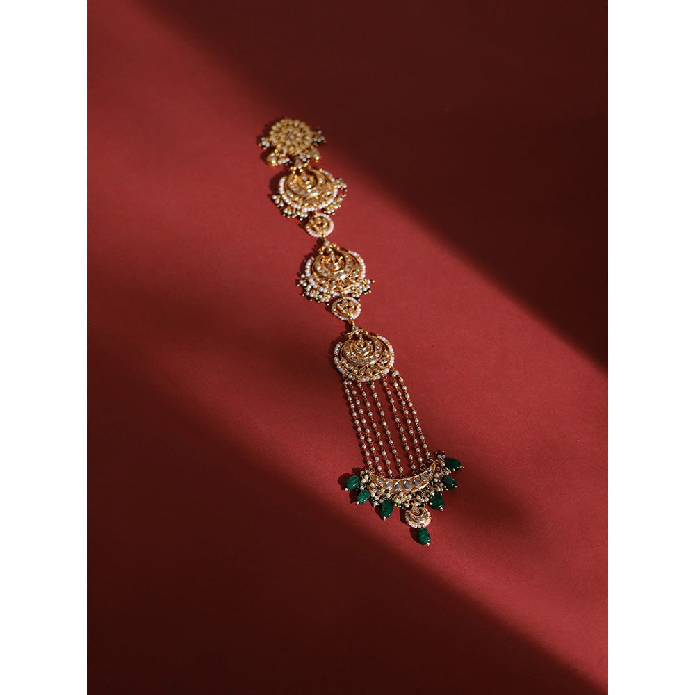 Ruby Raang Studio Kundan Beaded Braid