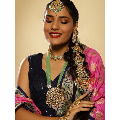 Ruby Raang Studio Kundan Beaded Braid