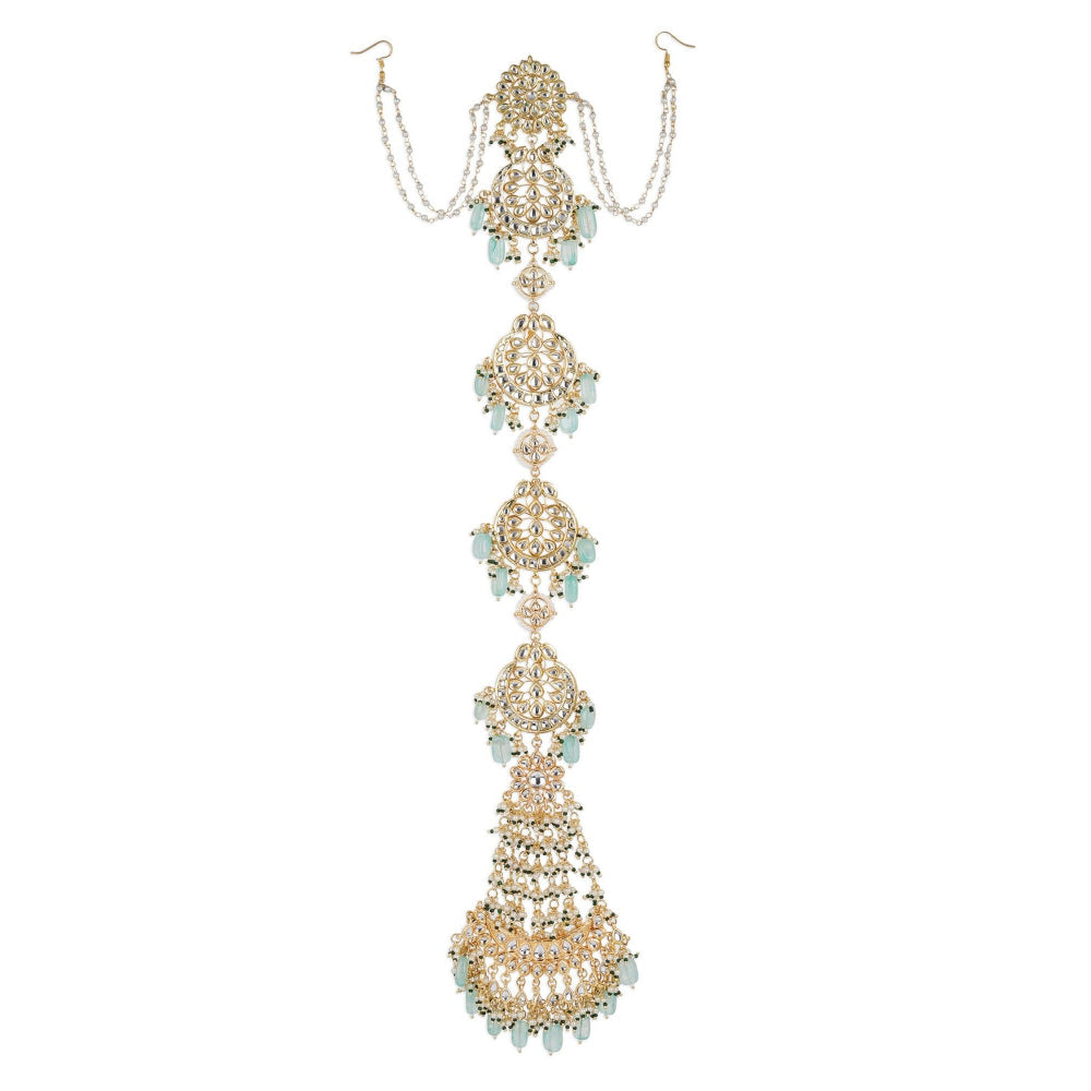 Ruby Raang Studio Kundan Beaded Braid