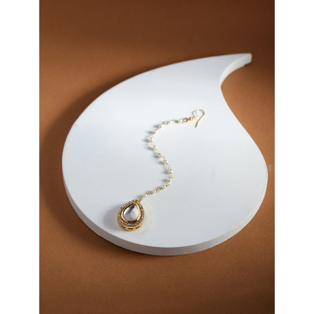 Ruby Raang Studio Kundan Maang Tikka