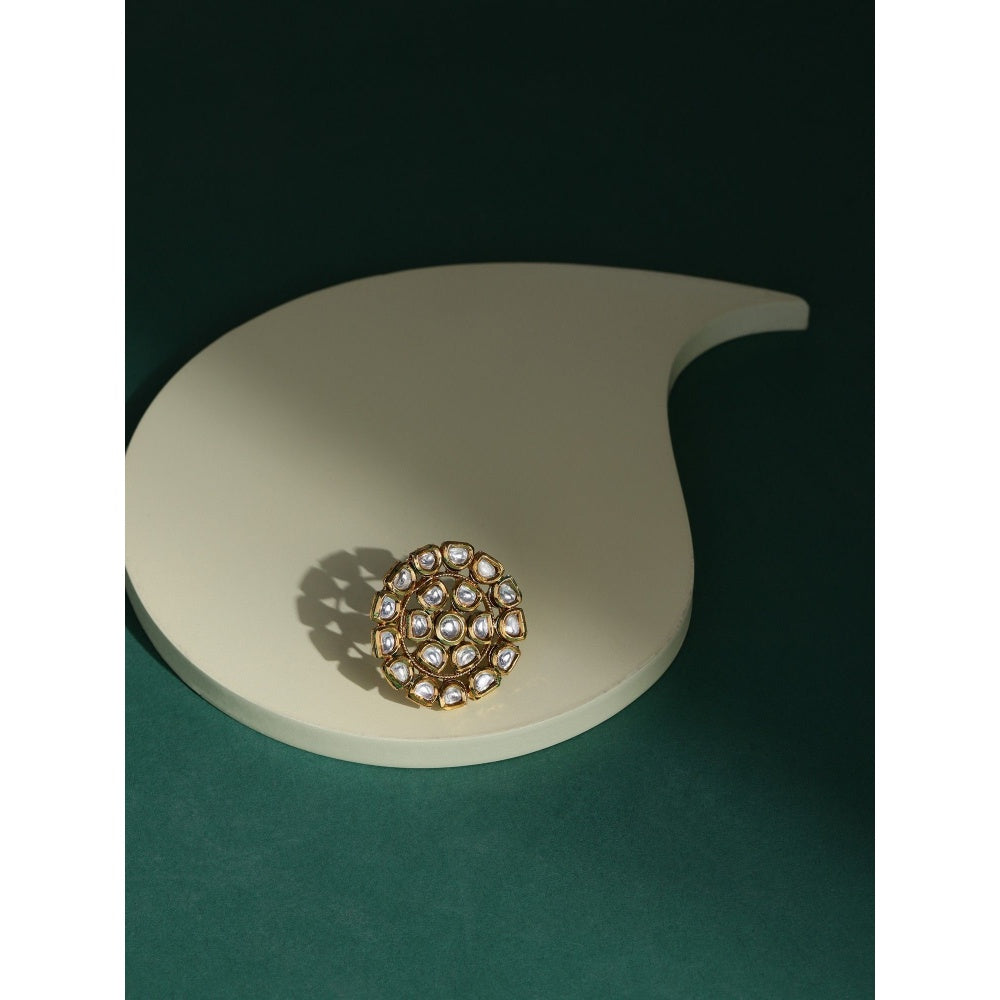 Ruby Raang Studio Kundan Cocktail Ring