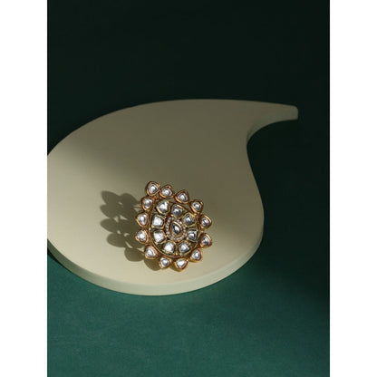 Ruby Raang Studio Kundan Cocktail Ring