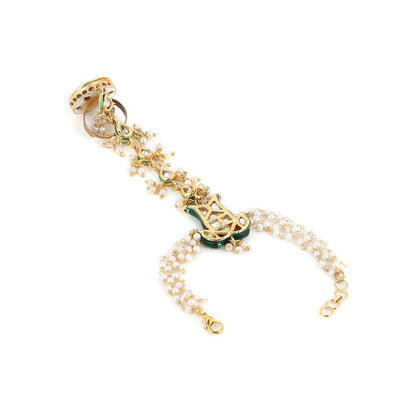 Ruby Raang Studio Kundan Hand Harness