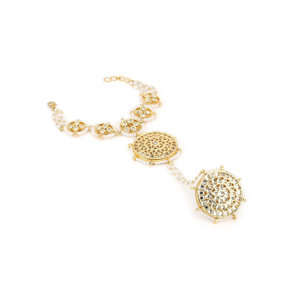 Ruby Raang Studio Kundan Hand Harness