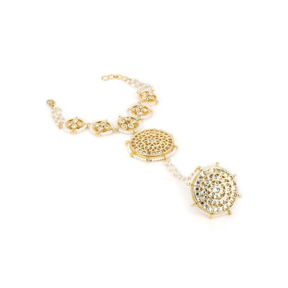 Ruby Raang Studio Kundan Hand Harness