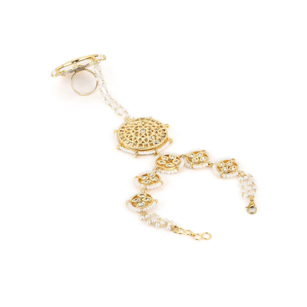 Ruby Raang Studio Kundan Hand Harness