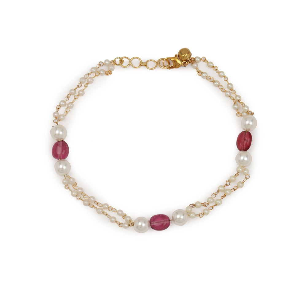 Ruby Raang Studio Pearl Anklets