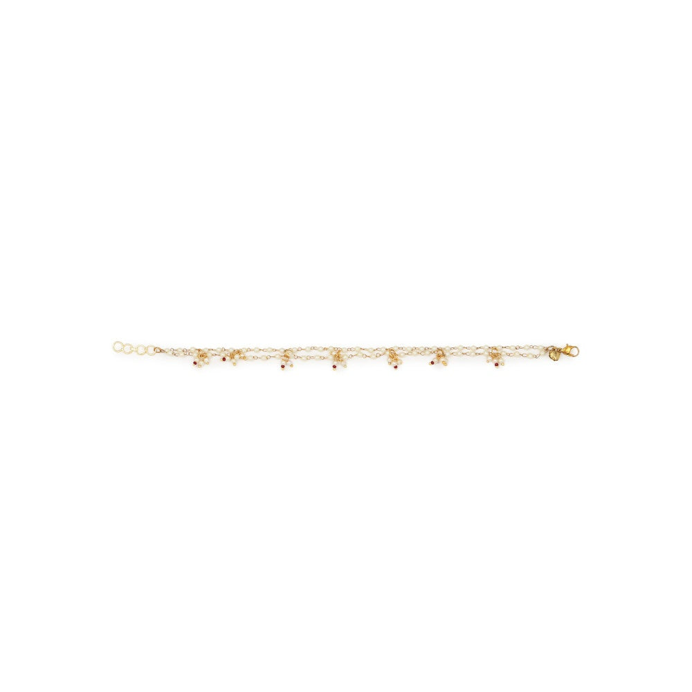 Ruby Raang Studio Pearl Anklets