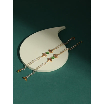 Ruby Raang Studio Kundan Anklets