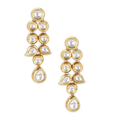Ruby Raang Studio Kundan Drop Earrings