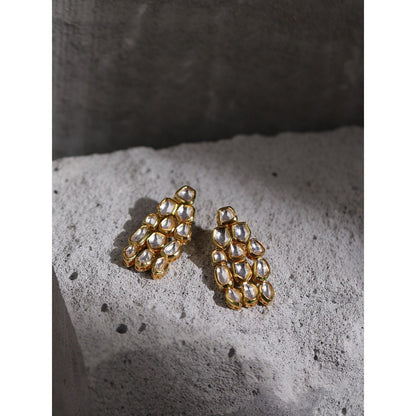 Ruby Raang Studio Kundan Drop Earrings
