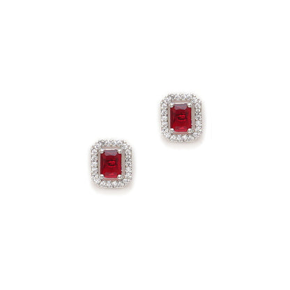Ruby Raang Studio Maroon Stone Studs