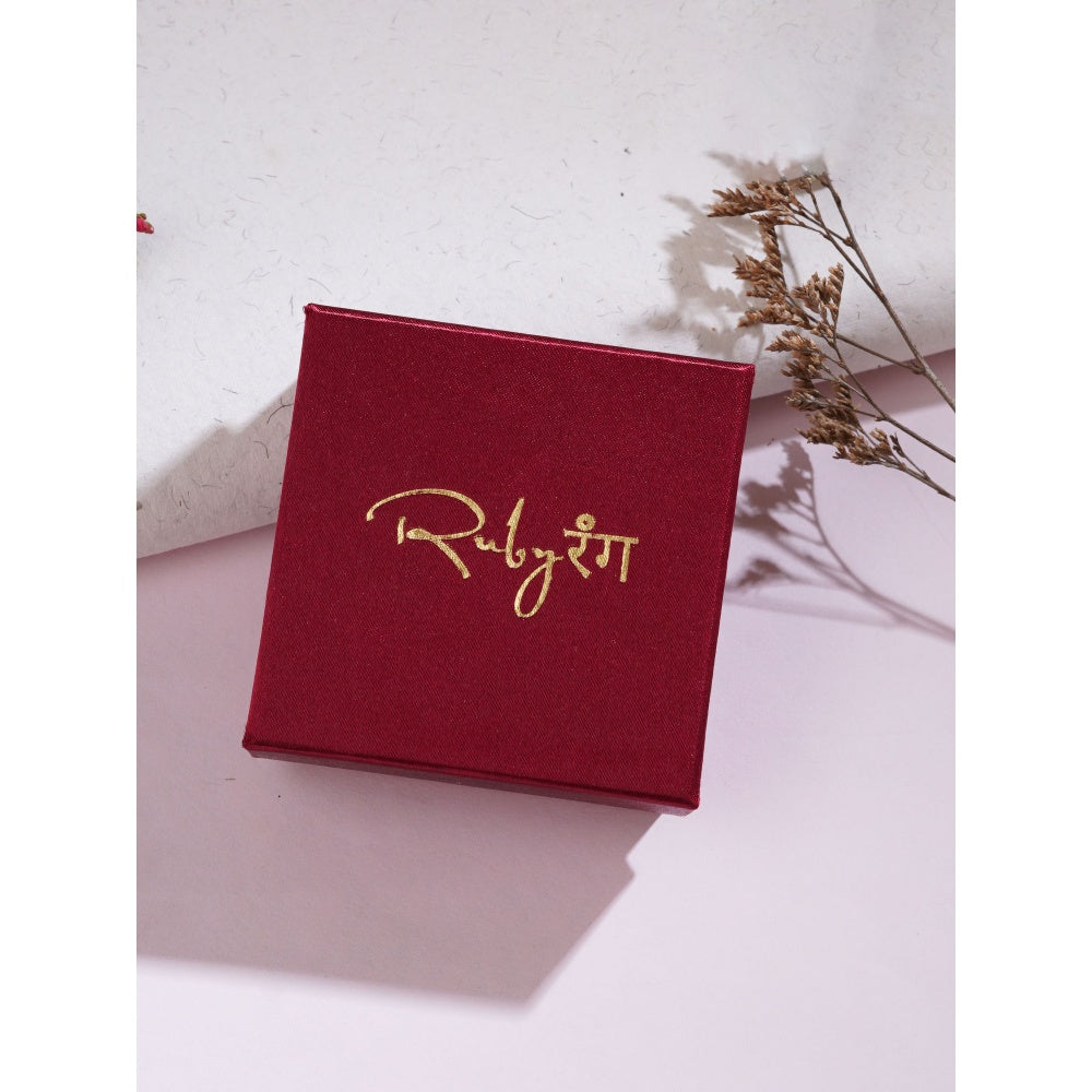 Ruby Raang Studio Maroon Stone Studs