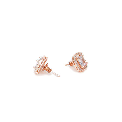 Ruby Raang Studio Rose Gold Diamond Studs