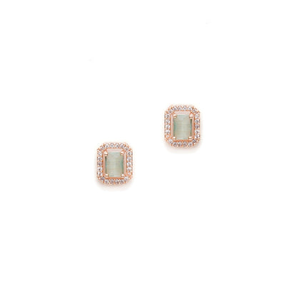 Ruby Raang Studio Mint Green Stone Studs