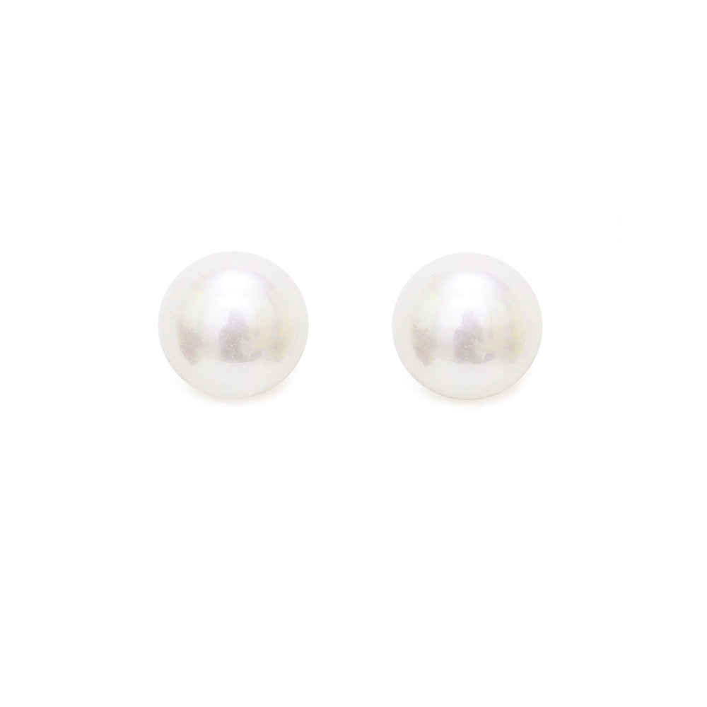 Ruby Raang Studio White Pearl Stud