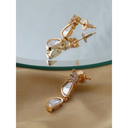 Ruby Raang Studio Ambit Diamond And Gold Earrings