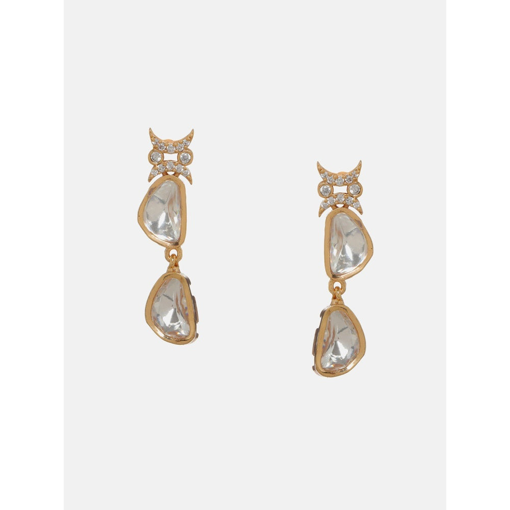 Ruby Raang Studio Ambit Diamond And Gold Earrings