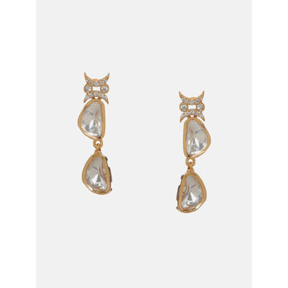 Ruby Raang Studio Ambit Diamond And Gold Earrings