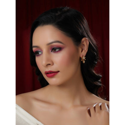 Ruby Raang Studio Golden Earrings