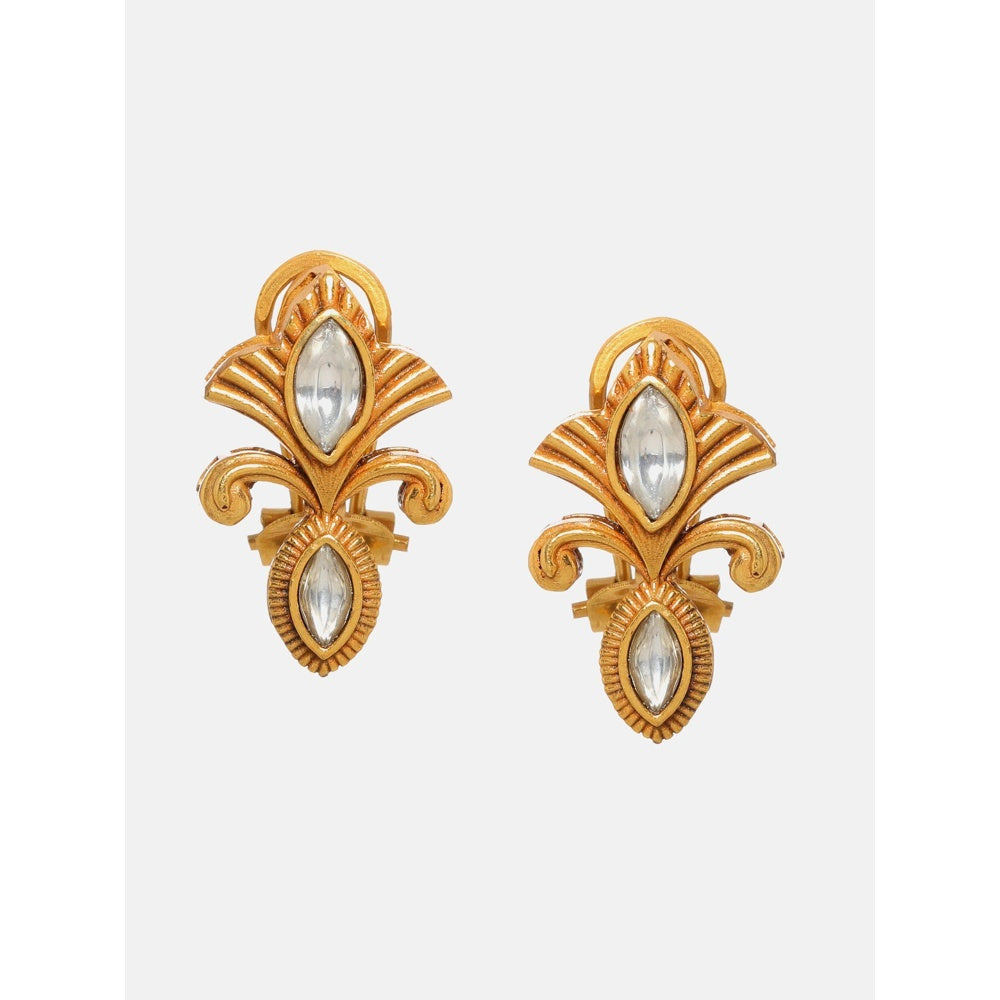 Ruby Raang Studio Golden Earrings