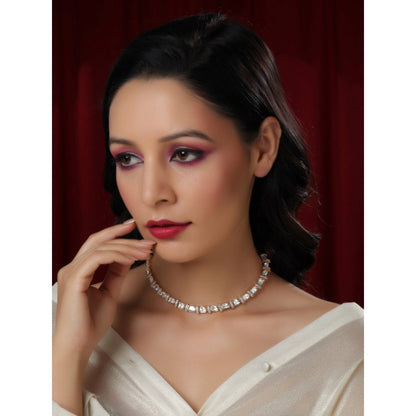 Ruby Raang Studio Kundan And American Diamond Necklace