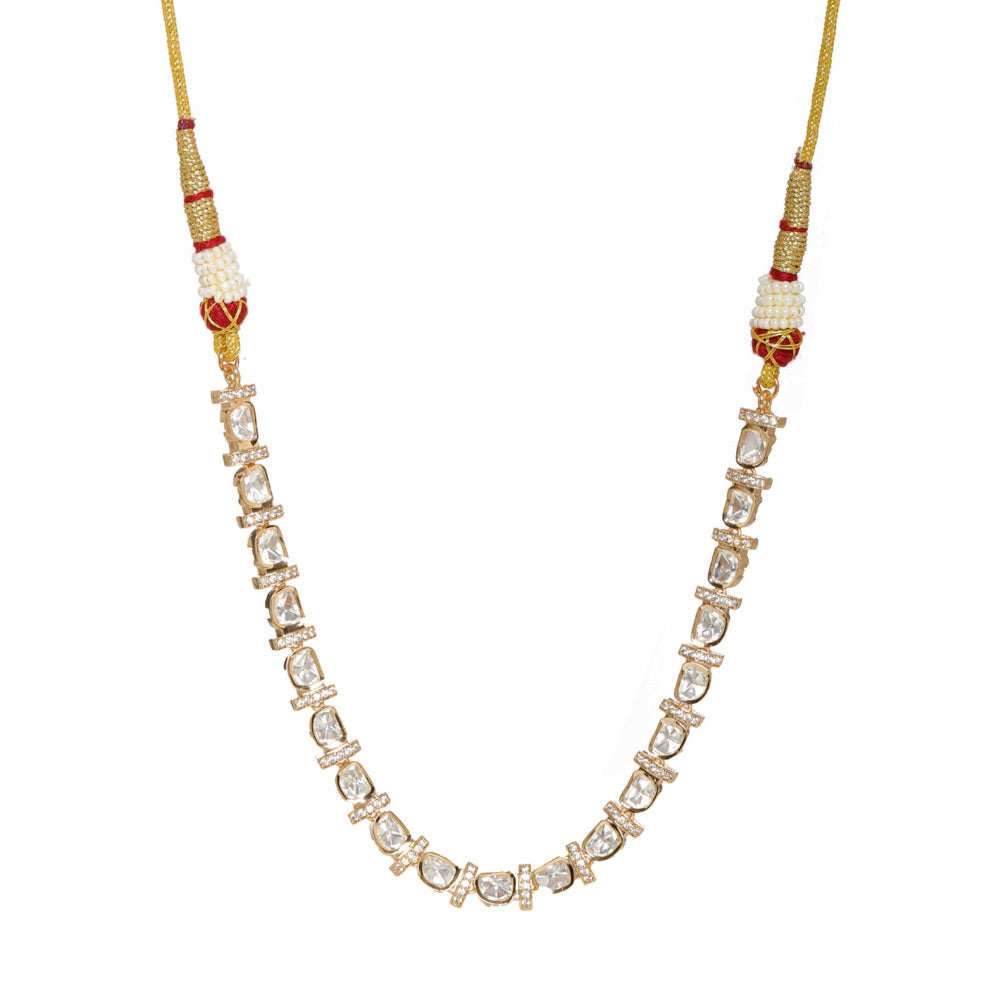 Ruby Raang Studio Kundan And American Diamond Necklace