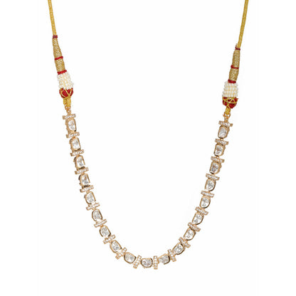 Ruby Raang Studio Kundan And American Diamond Necklace