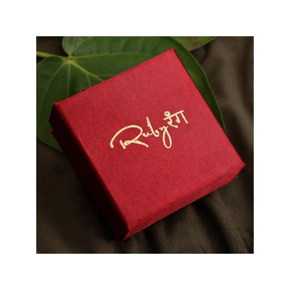 Ruby Raang Studio Kundan Oversized Stud Earrings