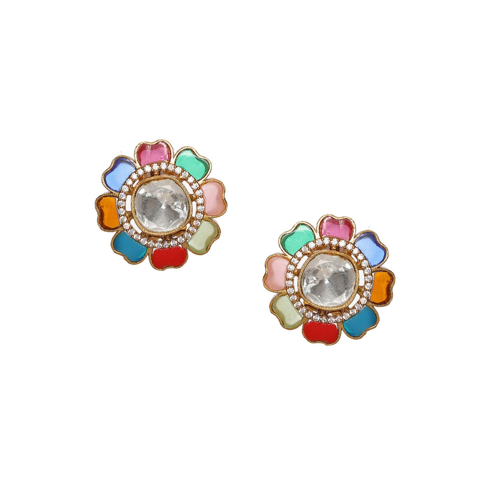 Ruby Raang Studio Round Multi Stud Earrings