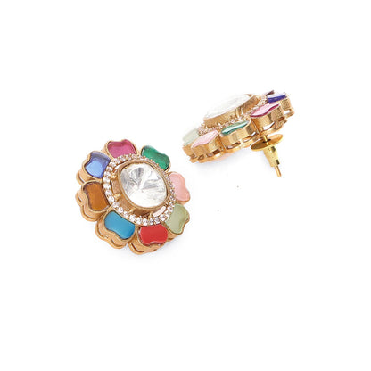 Ruby Raang Studio Round Multi Stud Earrings