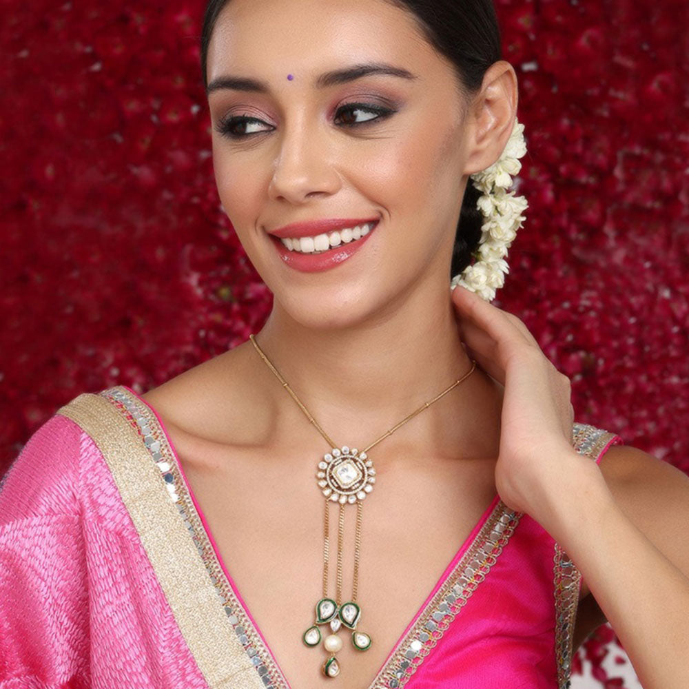 Ruby Raang Studio Kundan Long Necklace