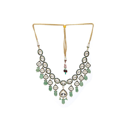 Ruby Raang Studio Kundan and Stone Meenakari Necklace