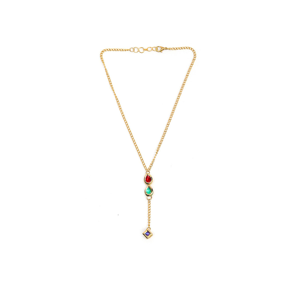 Ruby Raang Studio Multi Meenakari Kundan Necklace