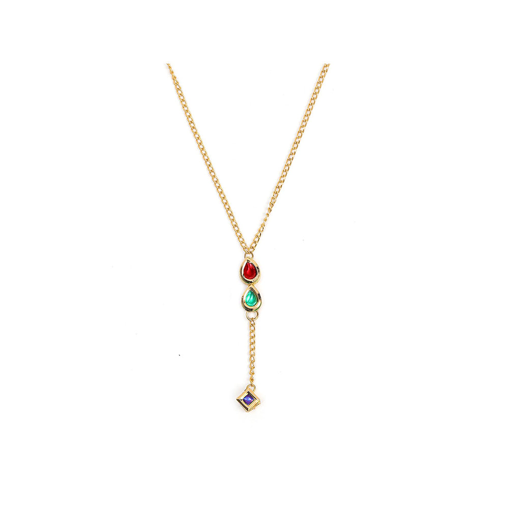 Ruby Raang Studio Multi Meenakari Kundan Necklace