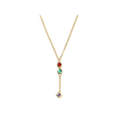 Ruby Raang Studio Multi Meenakari Kundan Necklace