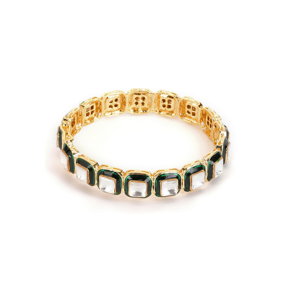 Ruby Raang Studio Kundan and Meenakari Bangle